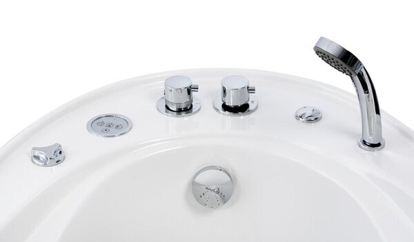 Самая компактная гидромассажная ванна NeoQi – Elebath – имеет объём 220 литров при габаритах всего 108х215х70 см и позволяет проводить широкий спектр гидротерапевтических процедур, включая гидро- и аэромассаж, хромотерапию, ручной душ, а также комбинированные спа-процедуры