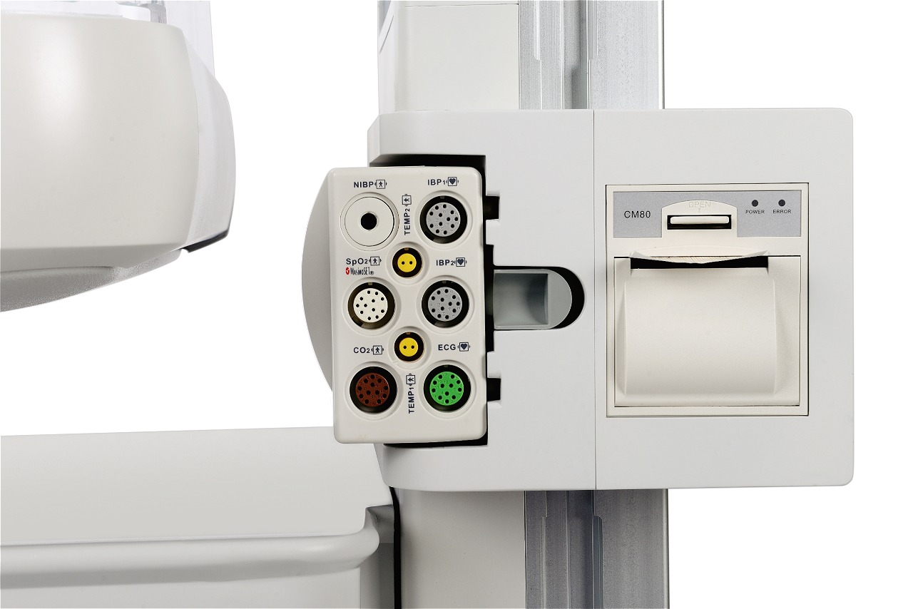 Мультипараметрический модуль BQ80 поддерживает SpO2, ЭКГ, НИАД, СО2 (основной и/или боковой поток)